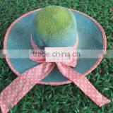 Lady Floppy Wheat Straw Hats Floppy Beach Hat Wide Brim Floppy Hat thumbnail-4