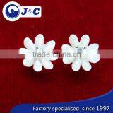 Carved Customized Natural Sea Shell ,mother of Pearl Earrings With Stones