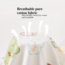 Cotton Baby Suit Kids 2pcs Set Belly Protector Long Sleeve Children's Pajamas Home Clothes With Wholdsale thumbnail-4