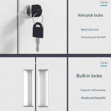 18-Door Commercial Steel Wardrobe SW-204 | Restaurant & Kitchen Staff Storage – Metal Wardrobe With Vent Holes & Anti-Pick Locks thumbnail-4