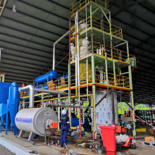 Small Scale Waste Oil Recycling System for Heavy Pyrolysis Oil Non-Standard Diesel Refining Machine Manufacturing Plant Use thumbnail-4