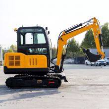 Mini Excavator 800kg Weight With Dozer Blade and Rubber Track for Garden Renovation thumbnail-2