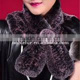 Luxury 2015 New Trends Fancy Rex Rabbit Fur Pompon Female Winter Neckerchief thumbnail-4