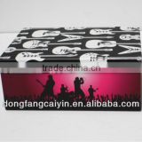 strong cardboard A4 paper metal handle storage box
