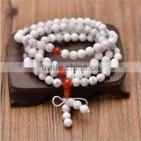 8mm German Spurce Turquoise 108 Prayer Beads Tibet Buddhist Mala Necklace thumbnail-5