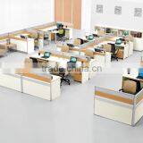 Modern Wooden Chinese Manufacturer H Shape Office Workstation Design Layout System(SZ-WSA101)