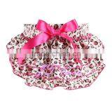 Brown Leopard With Hot Pink Bow Bloomers- Toddler Ruffle Shorts-ruffle Shorts thumbnail-5