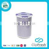 Clip Fresh Ceramic Round Soup Storage (Push button and non-sliping) 1.2L