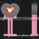 Heart Acrylic Box for Fund Donation,love Donation Activities thumbnail-1