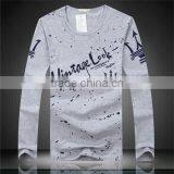 Cheap O-neck Cotton Mens Long Sleeve Tshirt thumbnail-1