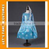 Girl Dress Summer Girls Clothes Girls Princess Anna Elsa Cosplay Costume Kid's Party Dress Dresses PGCC-1415 thumbnail-4