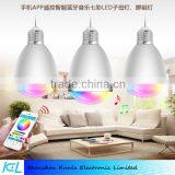 Colorful Bluetooth Smart LED Bulb Lamp 6W E27 B22 Base With Bluetooth Speaker Function for Smart Home