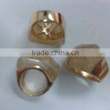 925 Sterling Silver Jewelry Wholesale 18K Gold Jewelry Plated From Sterling Silver Ring Imi Rutilated Quartz Bridge Cut Gemstone thumbnail-3