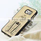 For IPhone 6 Wooden Covers, Wood Plastic Case for IPhone 6, Bamboo Wood Covers for Samsung Galaxy s6 s7 Edge j7 Case Quality Choice thumbnail-1