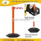 Factory Pole Stanchion Warehouse Rubber Retractable Belt Barrier Quality Choice thumbnail-4