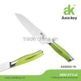 New Arrival Kitchen Knife Set,green ABS Handle,acrylic Block thumbnail-5