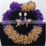 Dedicated Coral Beads Necklace Jewelry Set/aso Ebi Jewelry Set/fashion Jewelry for Women thumbnail-6