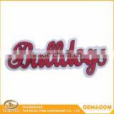 Wholesale Clothes Patches Embroidered Custom Leatter Design Soft Towel Chenille Patches Letters thumbnail-2