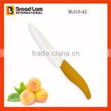 Eco-Friendly Anti-Corrision Ceramic Knife 5" Fillet Knife White Blade, Satin Finish With TPR Coating Handle thumbnail-1