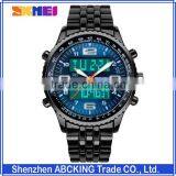 Luxury Digital Quartz Watch Wholesale Dual Time zone Waterproof Watches For Men