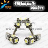 T10 Led Smd 5050/led T10 Canbus/ Warning Canceller 12v 5SMD Auto Led Bulb