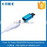 Ultra Small Aluminum Alloy USB 3.1 USB C Male to Female Micro USB Adapter/Connector for Macbook/Nokia N1 and Type C Device thumbnail-1