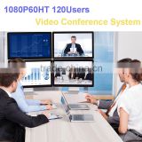 Communication Multi-point Control Units 1080P 120 users hd video conference system with project solution
