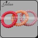 Telephone Hair Elastics Rubber Band For Hair Striped Bracelet Ponytail Holders Hair Rope Rainbow Accessories FHHTA0024-1 thumbnail-2