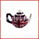 England Flag Painted Hotsale Tea Pot Ceramic thumbnail-1