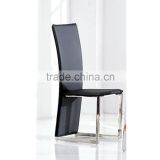 High back stainless steel legs dining chair