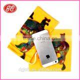 Customized Logo Yellow Color Microfiber Cloth for Mobile Phone Bag thumbnail-3
