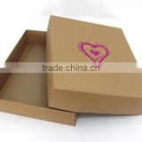 customized folding brown kraft gift box