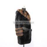 2016 New Factory Grey Natural Long Mink Fur Coat for Fashion Women thumbnail-4