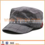 good quality military hat with Scottish fabric