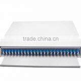 24 Port Patch Panel White ODF LC Duplex Adapter Optical Distribution Frame