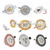 Epistar AC85-265V 100-110lm/w 3w Ip65 Dimmable Led Ceiling Lamp