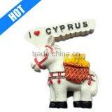 European Tourism Memorial Post Furnishing Articles Cyprus Resin Magnetic Fridge thumbnail-1