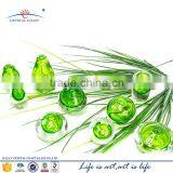 GREEN EMPTY GLASS AIR FRESHENER BOTTLE thumbnail-2