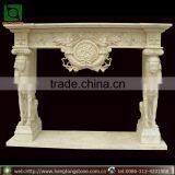 Indoor Marble Fireplace Mantel Shelf thumbnail-1