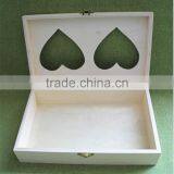 FSC Carved Decorative Fancy Wooden Candy Storage Boxes With Heart Window for Christmas Gift thumbnail-5