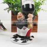 Custom Resin Funny Chef Figurines Wine Bottle Holder thumbnail-3
