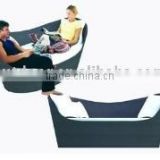 poly rattan sun lounge boat shape outdoor/indoor furniture