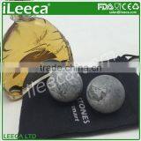 Natural Soapstone Whiskey Sipping Stones Ball Best Wine Gift Set for Christmas thumbnail-5