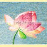 Vietnam Hand Embroidery Paintings, Wall Paintings, Lotus Embroidery Paintings thumbnail-3