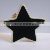 Hot New Product Best Selling for 2017 Eco Friendly Wooden Star Chalkboard Clothespins Garden Decor Made in China
