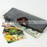 New Product 2017 Wholesale Pure Wool Felt Name Card Organizer Felt Wallet Made in China