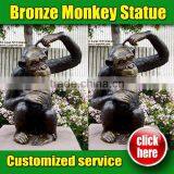 High Quality Monkey Bronze Statue With Low Price