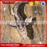Fish Mosaic Tile Pattern Hand Made Marble Stone Mosaic Wall Art Murals thumbnail-2
