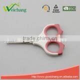 WCSC225 Premium Novelty Wholesale Soft Handle Colorful School Children Plastic Scissors Funny Shape New Handle Design thumbnail-2