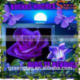 Purple From Ecuador , Artificial Single Rose for Wedding Decoration thumbnail-1